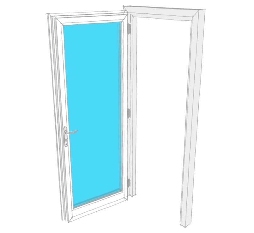 Porte ingresso PVC alluminio